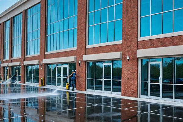 Commercial building cleaning